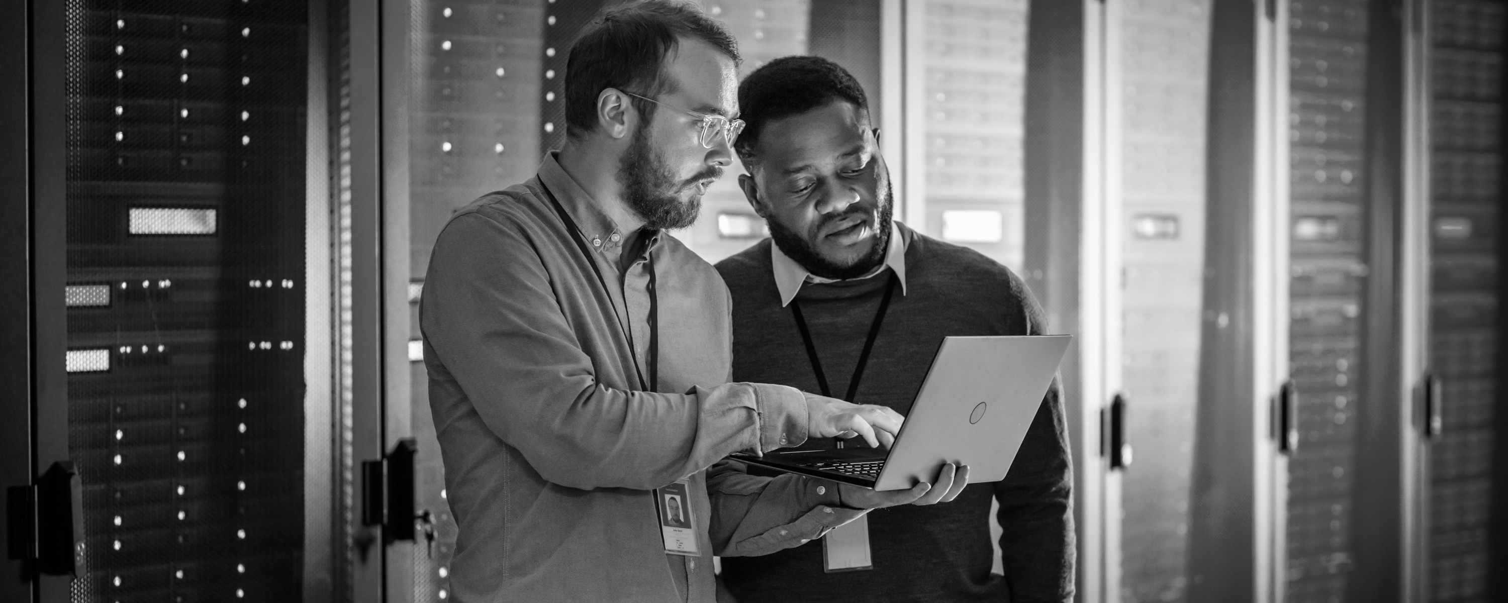Members of an outsourced IT workforce